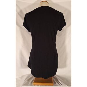 Market & Spruce Womens Short Sleeve Black Tee Size Small
